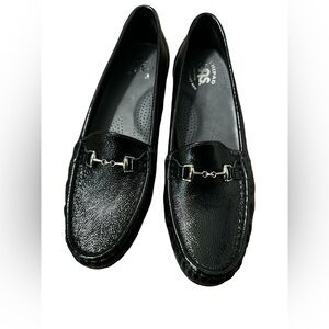 New SAS Tripad Horse Bit Black Patent Loafer Flats 8N ($175)